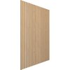 Ekena Millwork 94H x 3/8T Adjustable Wood Slat Wall Panel Kit w/ 2W Slats, Maple contains 22 Slats SWW66X94X0375MA